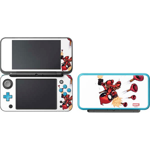 Marvel Deadpool Babypool Shooting Nintendo 2DS XL (2017) Skin